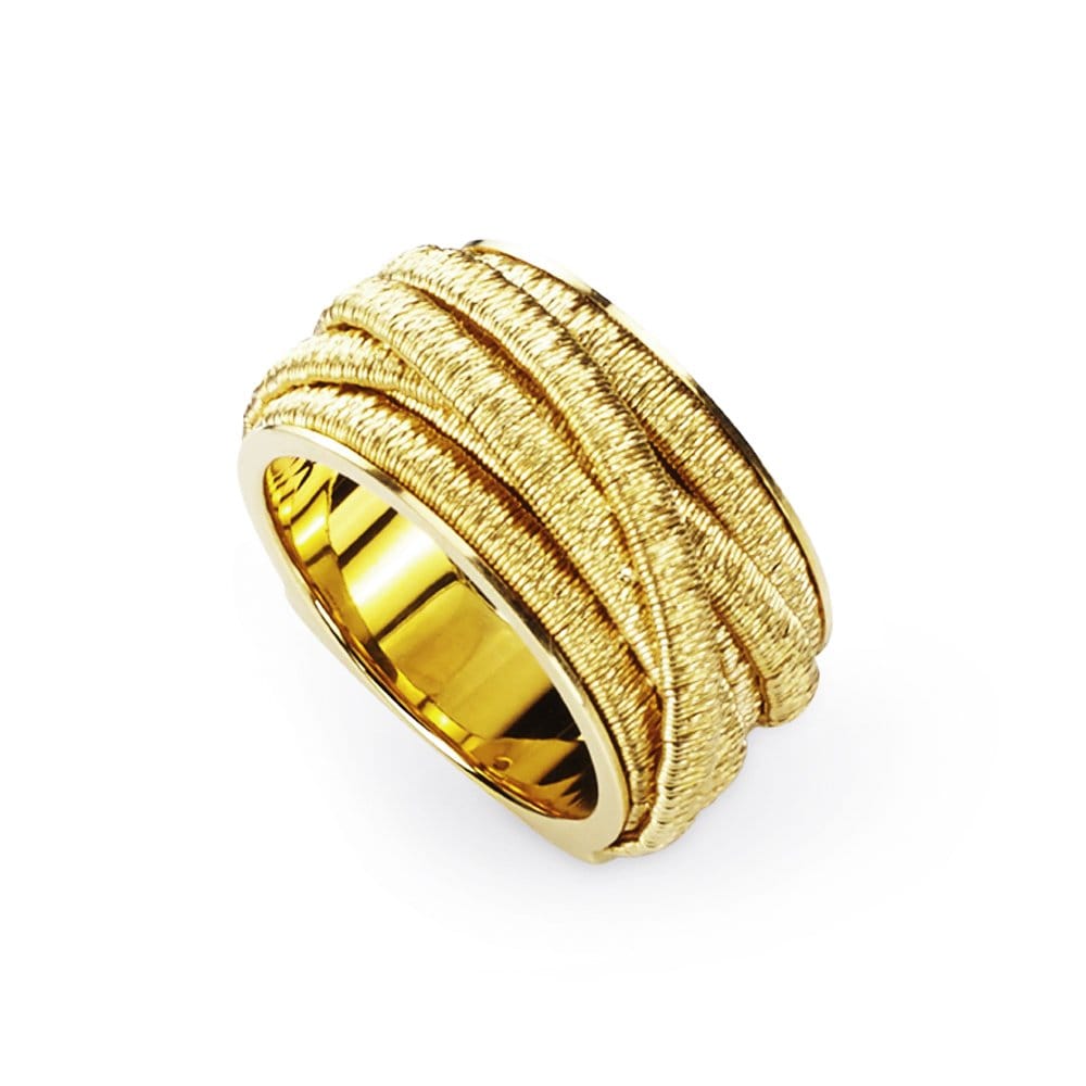 Il Cairo 18ct Yellow Gold Seven Strand Woven Dress Ring