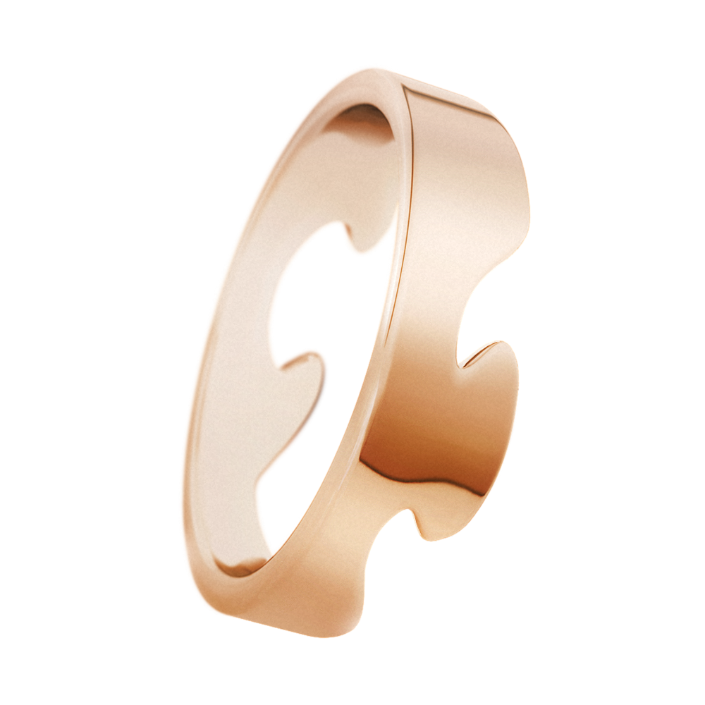 18ct Rose Gold Fusion End Ring