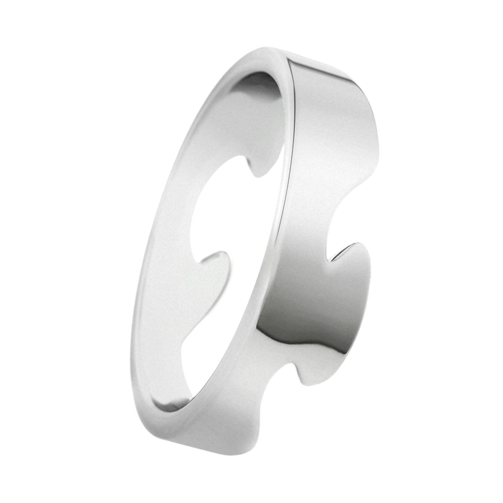 18ct White Gold Fusion End Ring