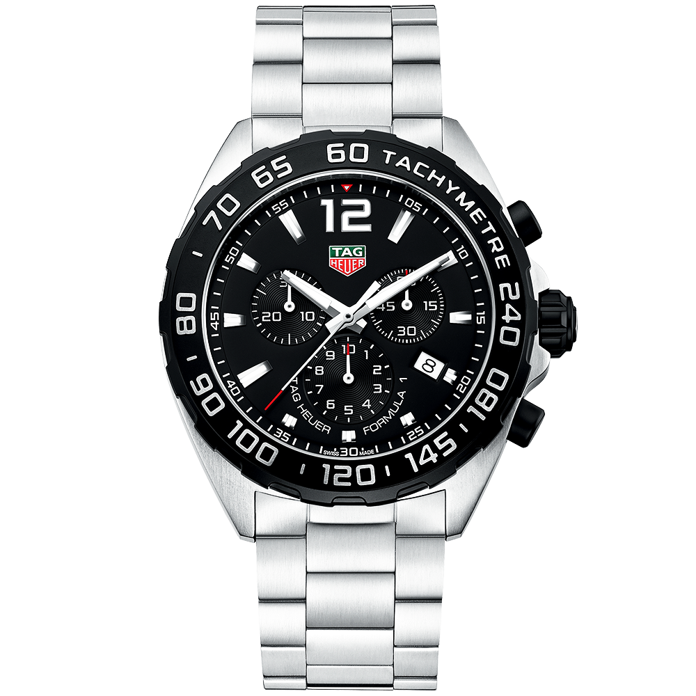 Formula 1 43mm Black Dial & Bezel Quartz Chronograph Watch