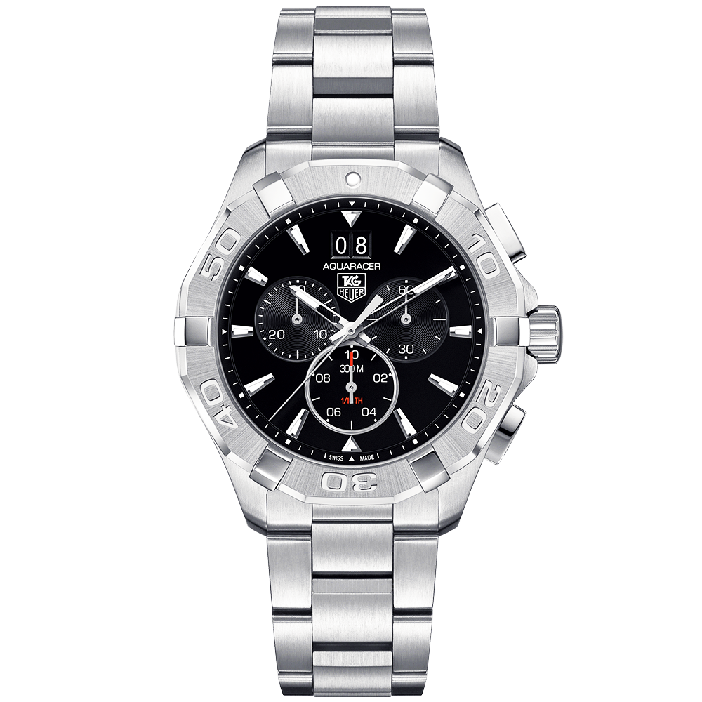 Aquaracer 300m Black Dial Quartz Chronograph Watch