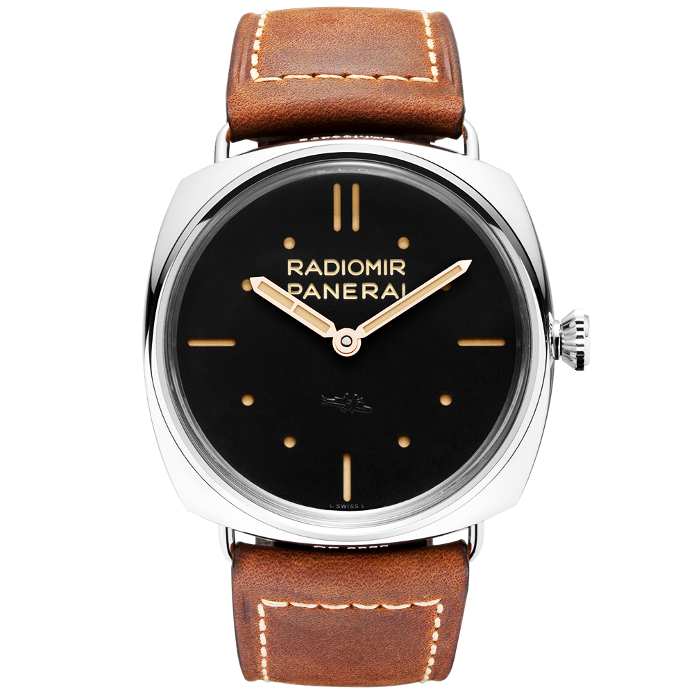 Radiomir S.L.C 3 Days Men's Brown Leather Strap Watch