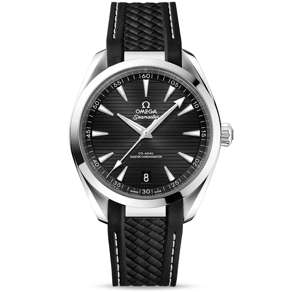 Seamaster Aqua Terra 41mm Black Dial Men's Rubber Strap Watch