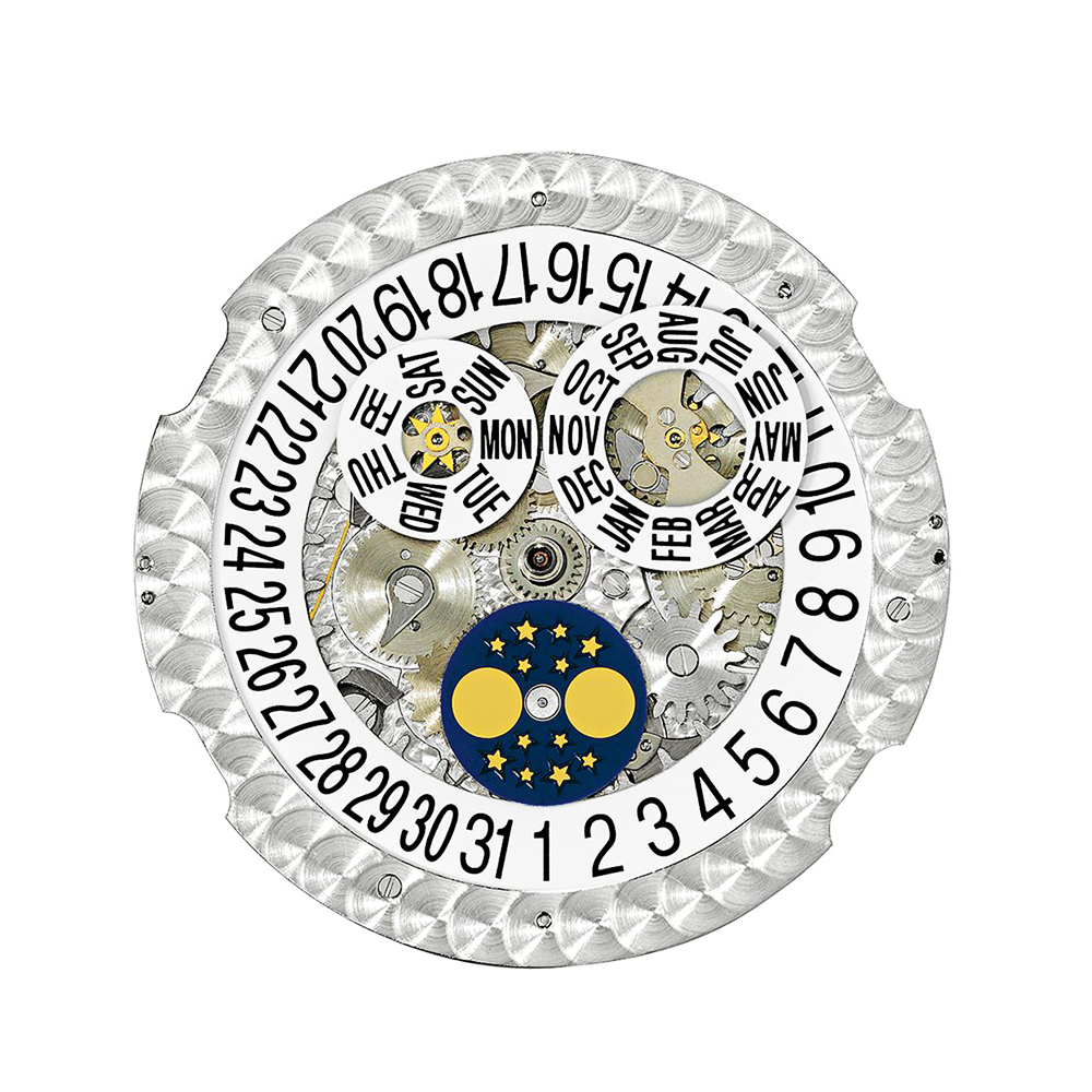 Annual Calendar 38mm 18ct White Gold Men's Strap Watch