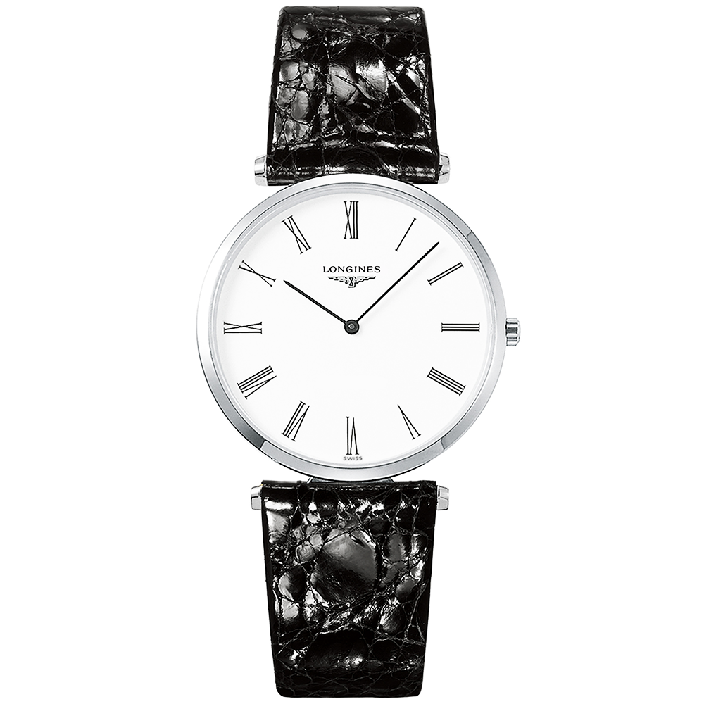 La Grande Classique 36mm Steel & White Roman Dial Watch