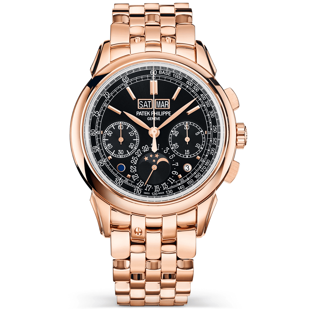 Grand Complications 18ct Rose Gold 41mm Black Dial Chronograph Watch