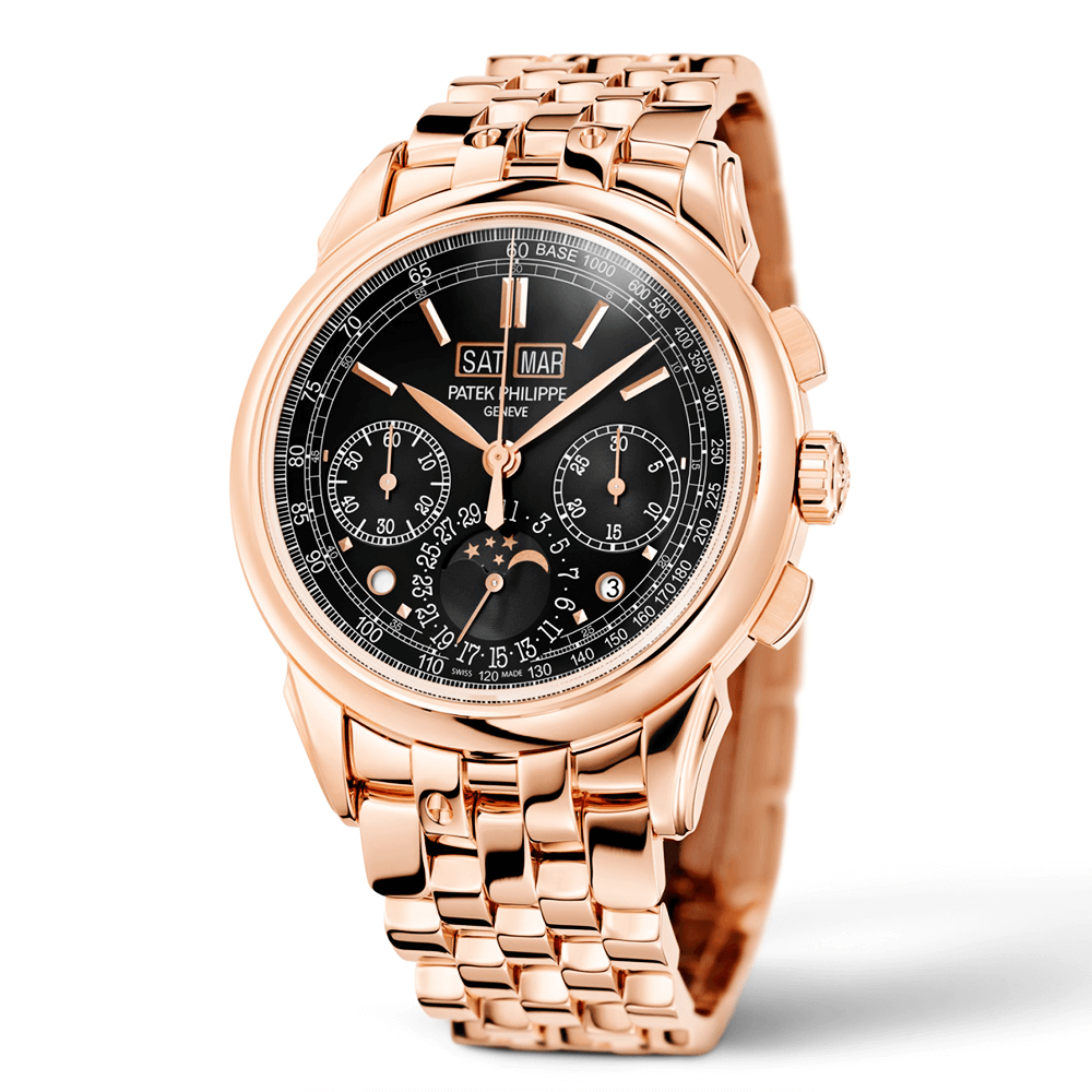 Grand Complications 18ct Rose Gold 41mm Black Dial Chronograph Watch