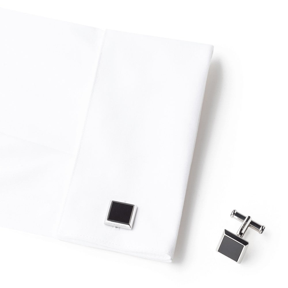Sartorial Collection Onyx & Steel Square Cufflinks