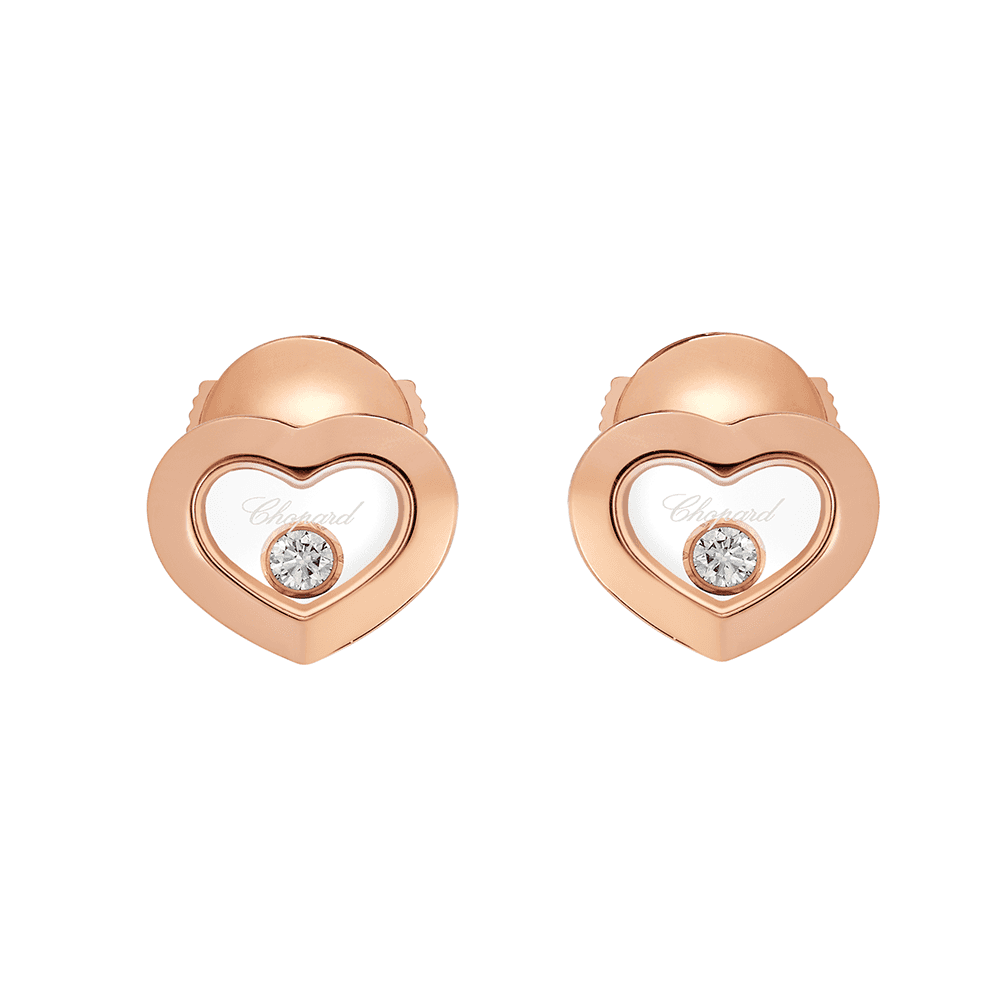 Happy Diamonds Icons 18ct Rose Gold Heart Earrings