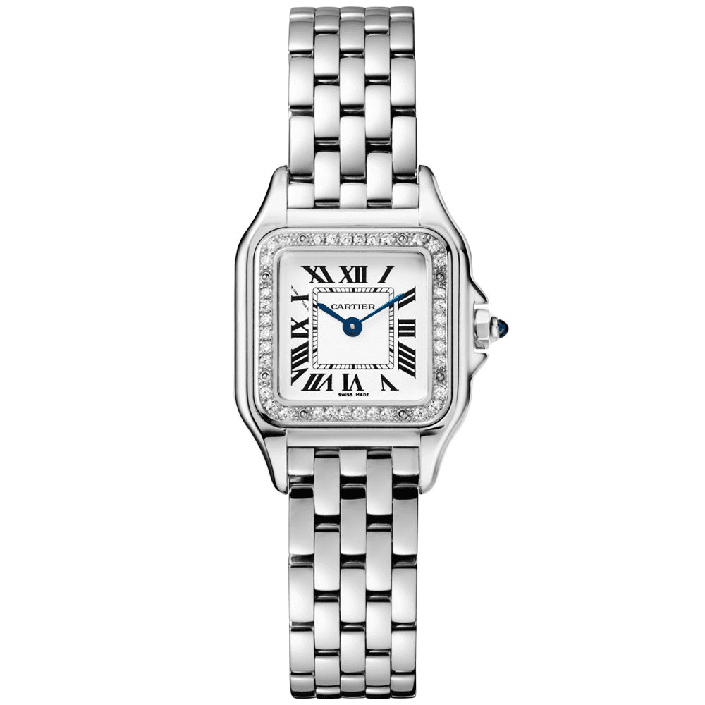 Panthère de Cartier Small Steel Diamond Bezel Watch