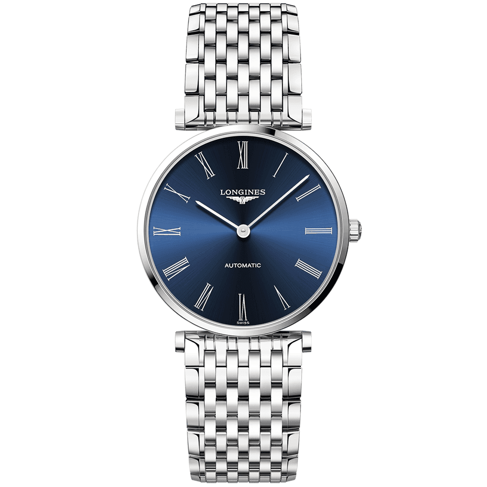 La Grande Classique Blue Roman Dial Automatic Bracelet Watch