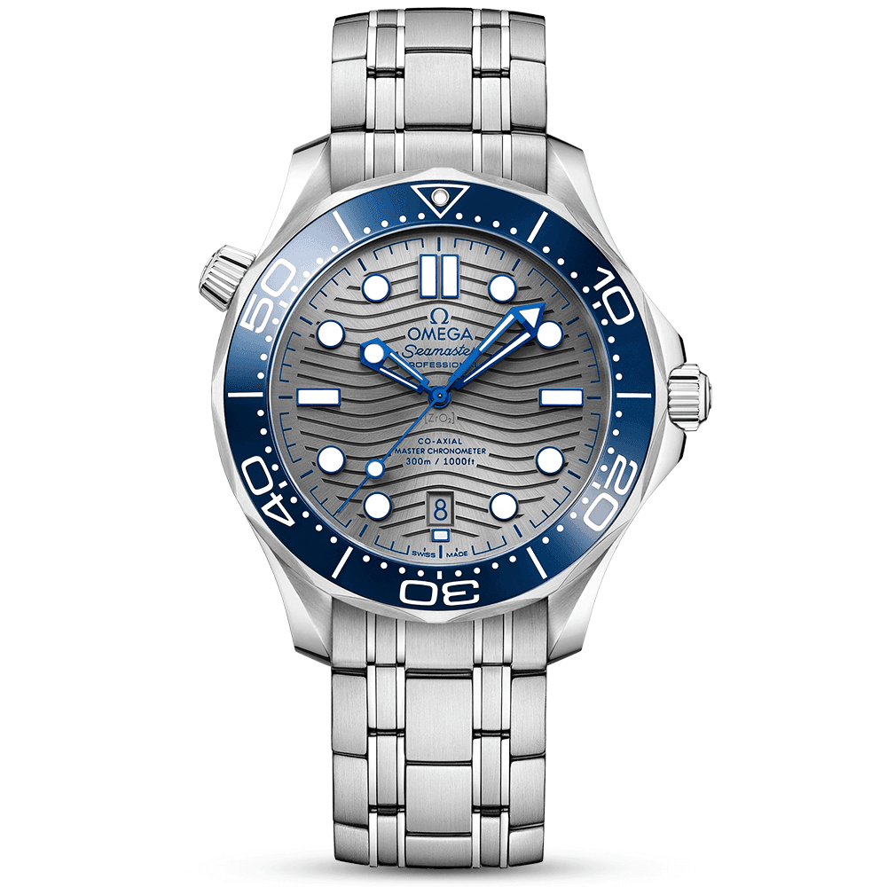 Seamaster Diver 300m 42mm Grey Dial Men's Bracelet Watch