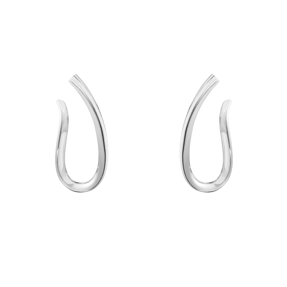 Infinity Silver Hoop Earrings