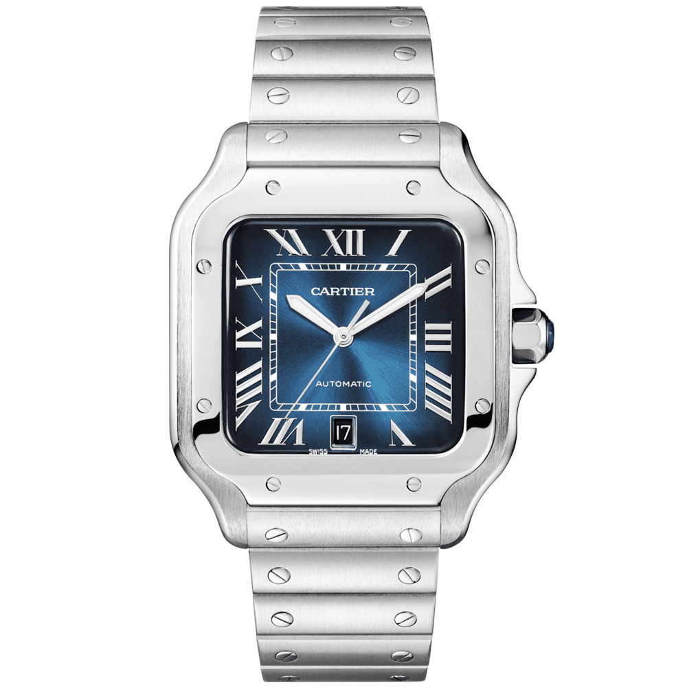 Santos de Cartier Large Automatic Steel Bracelet/Strap Watch