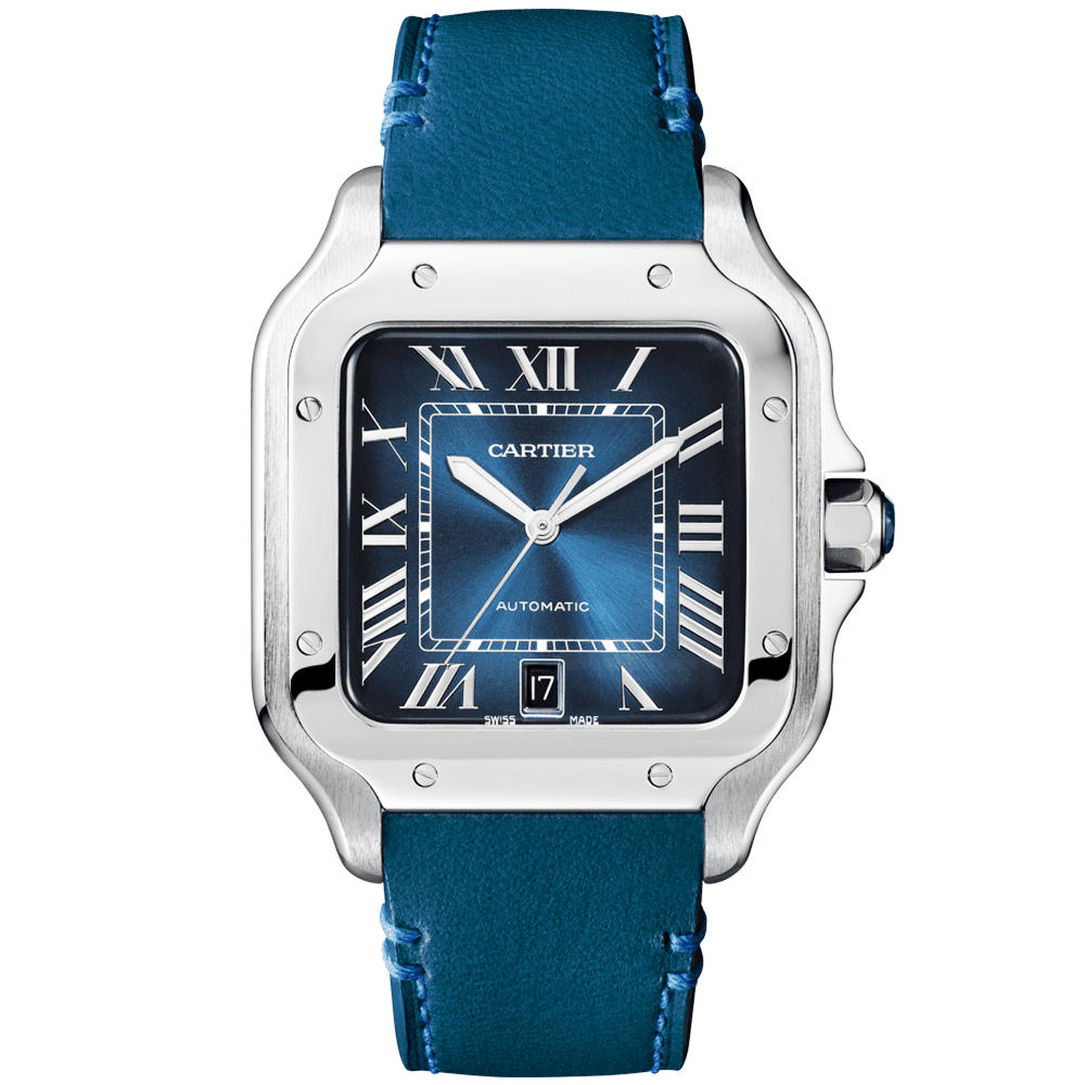 Santos de Cartier Large Automatic Steel Bracelet/Strap Watch