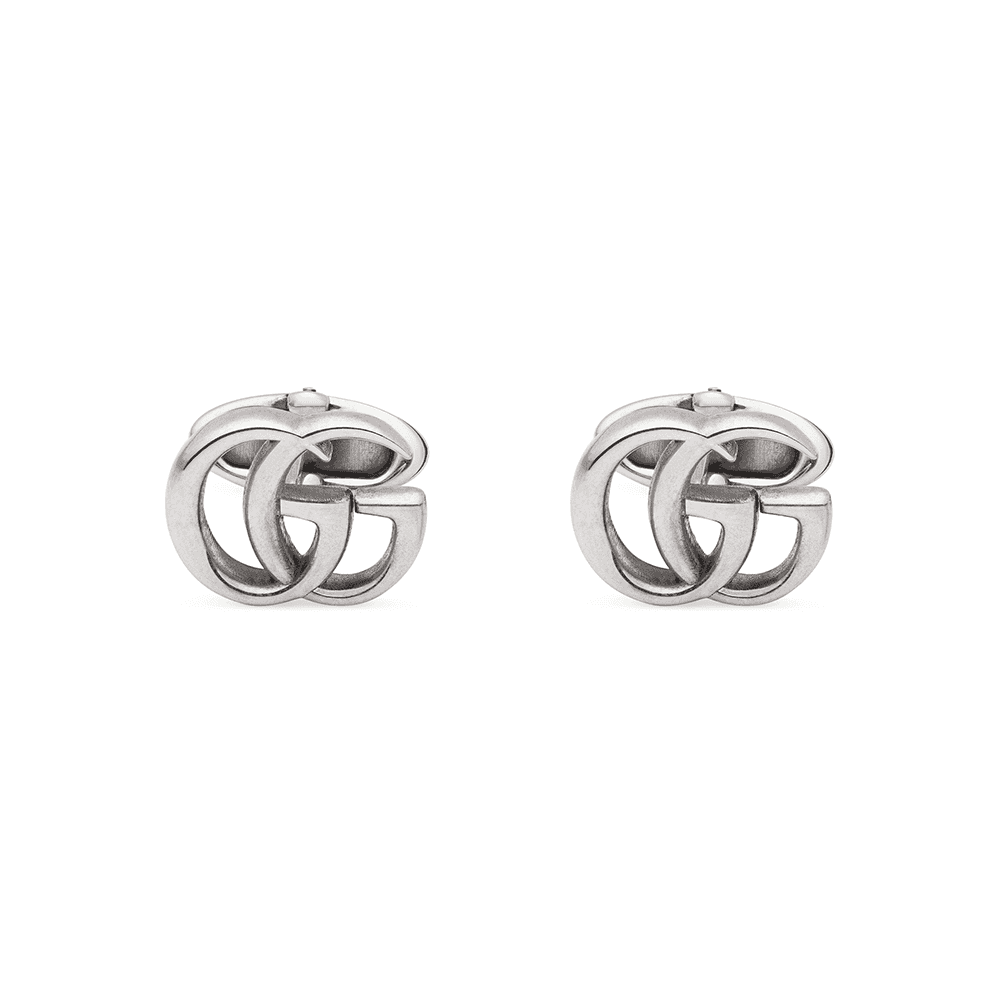 GG Marmont Aged Sterling Silver Cufflinks