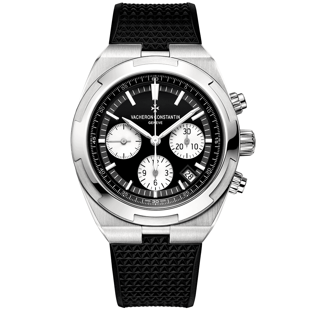 Overseas 42.5mm Black Dial Automatic Chronograph Men's Watch