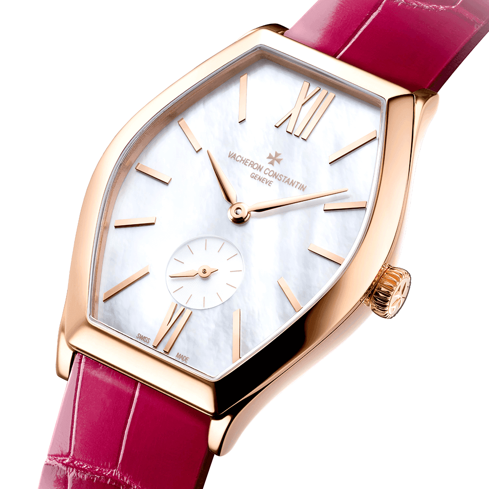 Malte Midsize 18ct Pink Gold & Leather Strap Ladies Watch