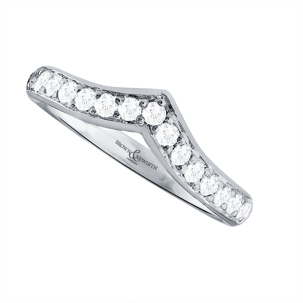 Wish Diamond Shaped Wedding Ring