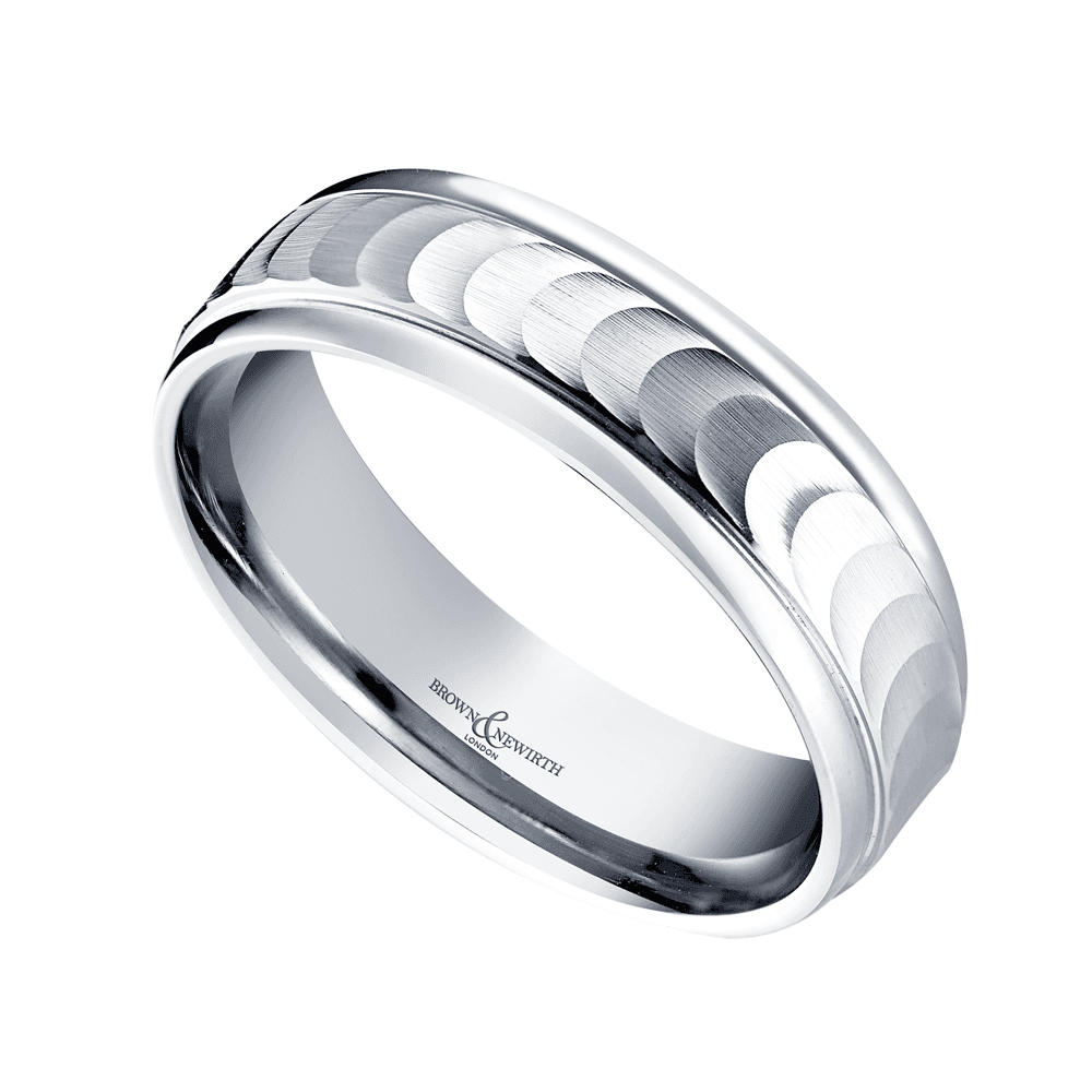 Eclipse Platinum 6mm Wedding Ring