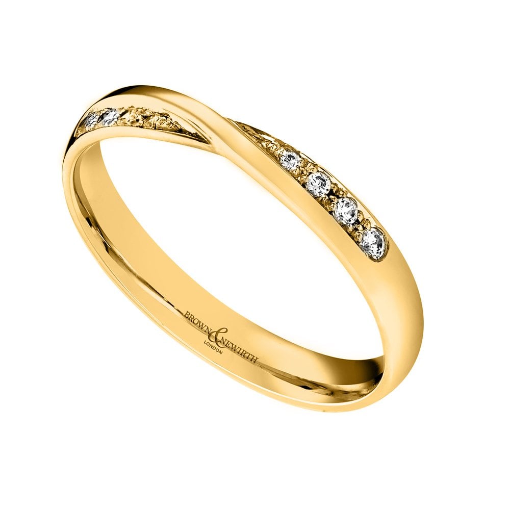 Sirius Diamond Shaped Wedding Ring