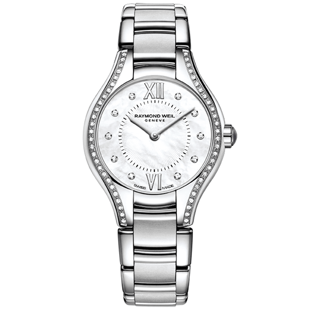 Noemia 24mm Mother of Pearl Diamond Set Dial & Bezel Ladies Watch