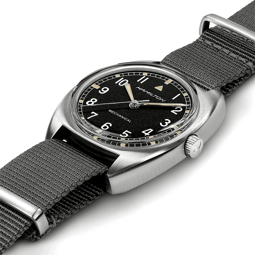 Khaki Pilot Pioneer Dark Grey Dial & NATO Strap Mechanical Watch