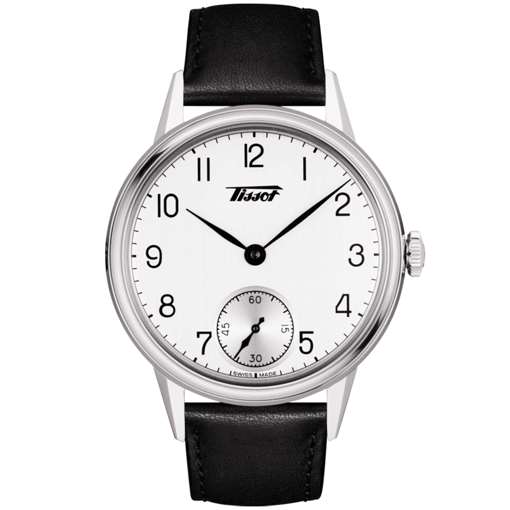 Heritage Petite Seconde 42mm Silver Dial & Black Leather Strap Watch