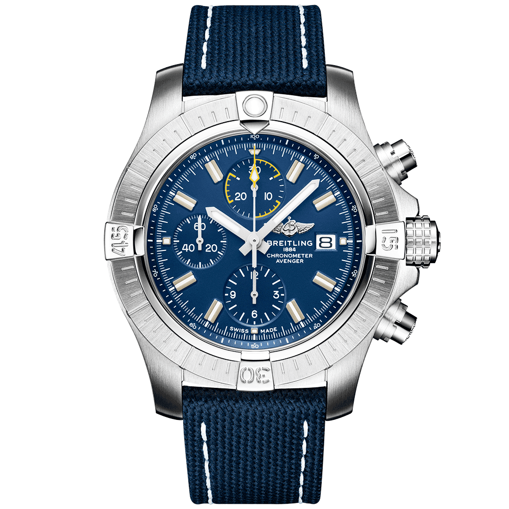 Avenger 45mm Blue Dial Automatic Chronograph Watch