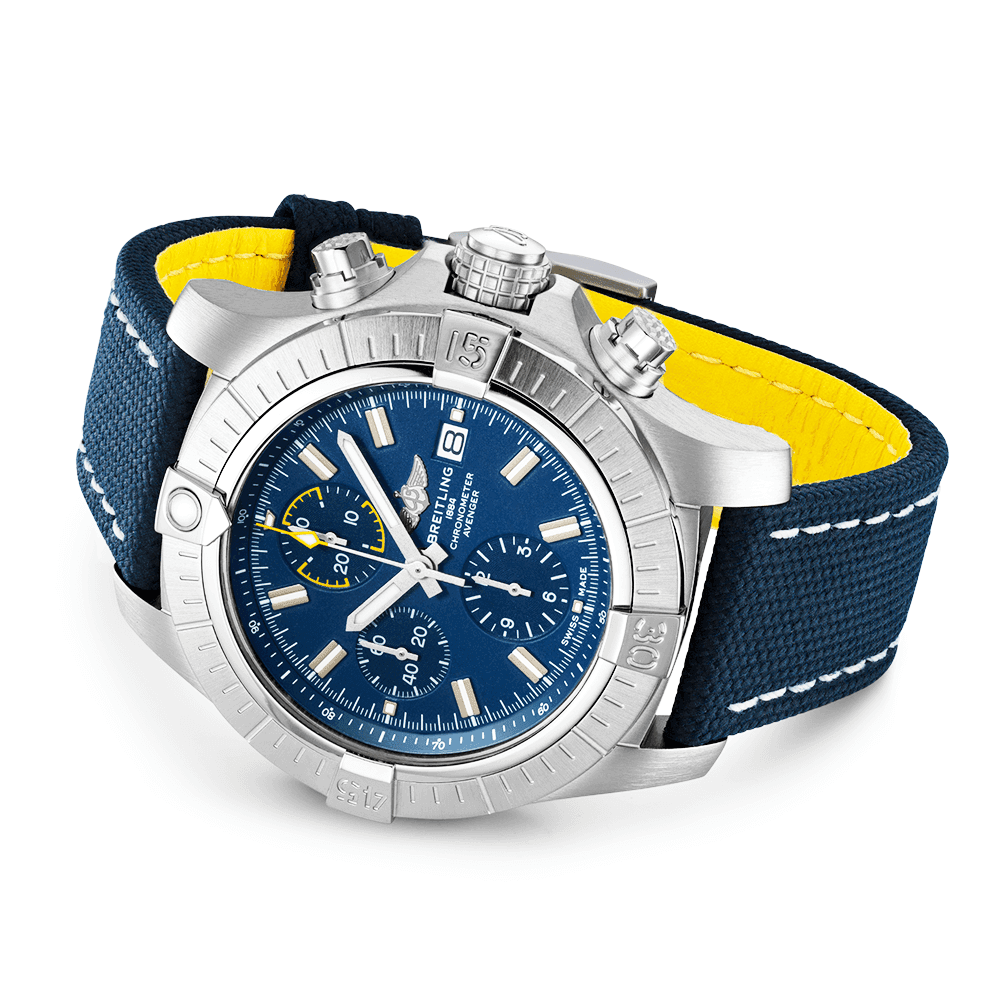 Avenger 45mm Blue Dial Automatic Chronograph Watch