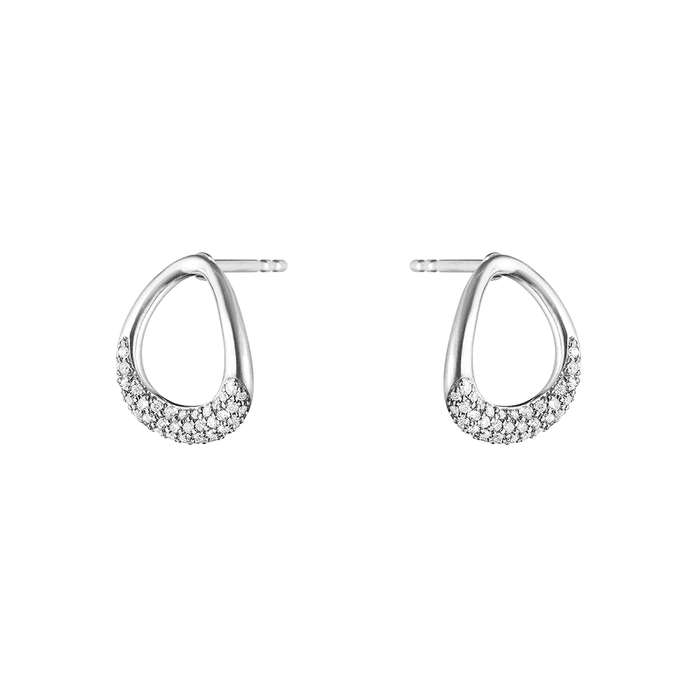 Sterling Silver Offspring Diamond Stud Earrings
