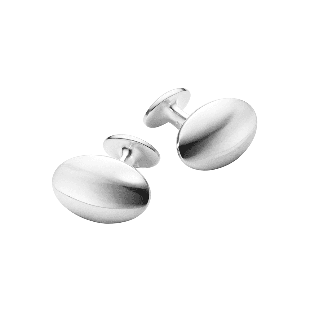 Sterling Silver Classic Oval Cufflinks
