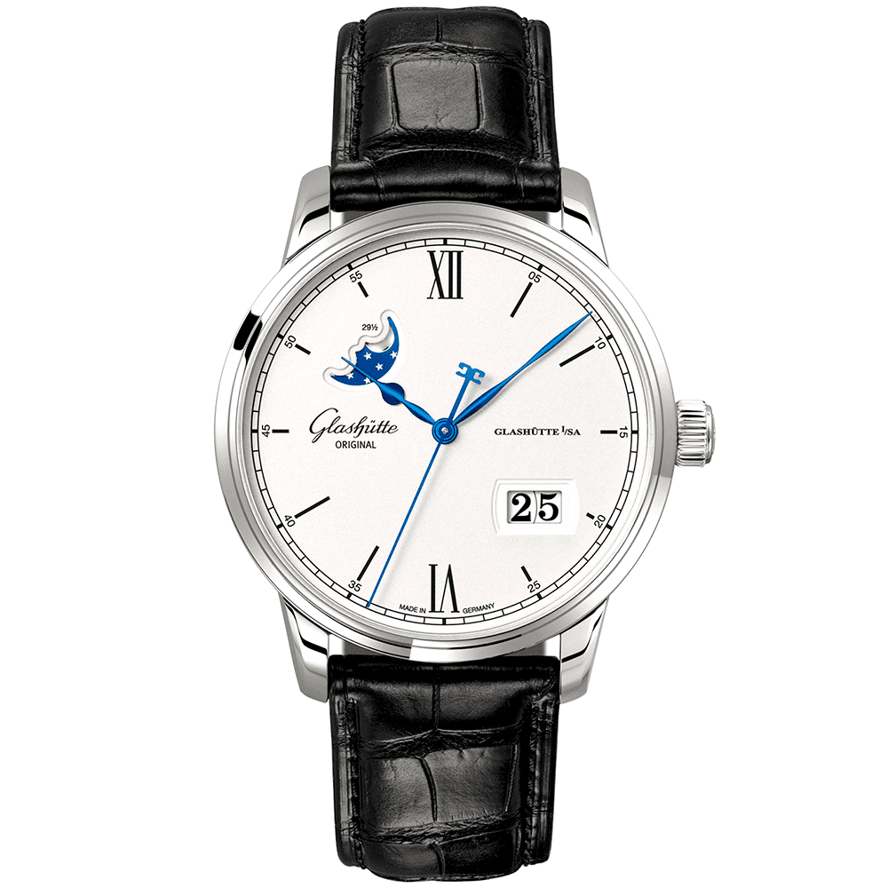 Senator Excellence 40mm Steel & Silver Dial Automatic Watch