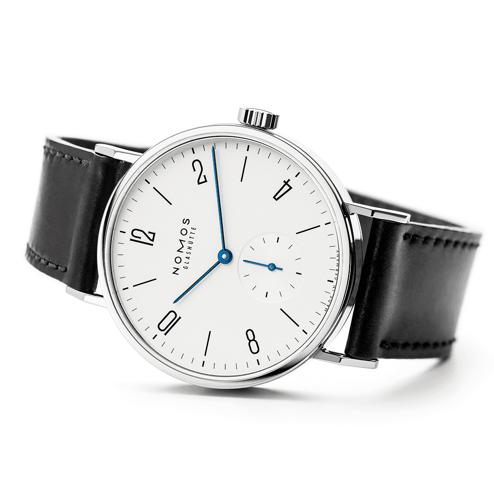 Tangomat 38mm White Dial Automatic Leather Strap Watch