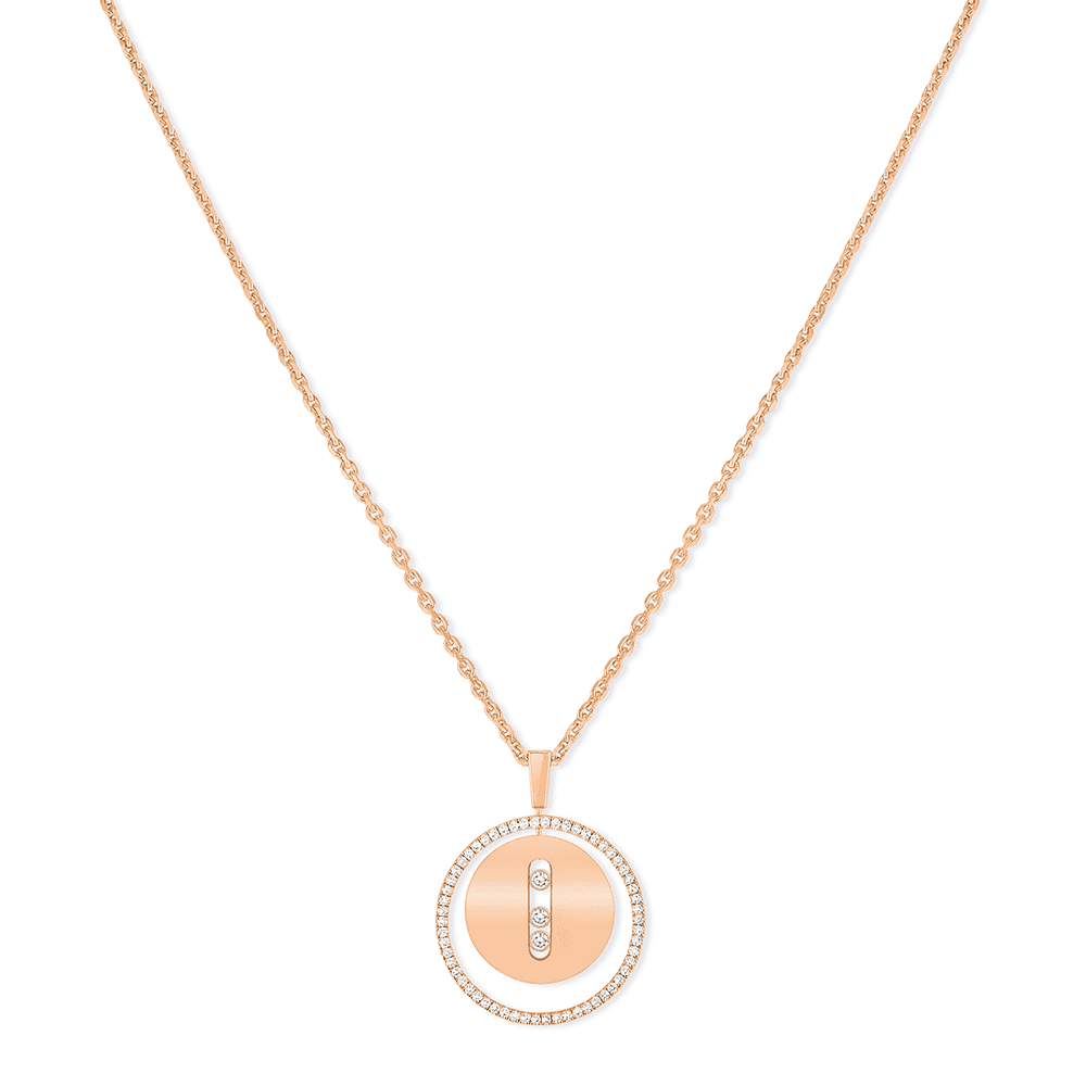 18ct Pink Gold Lucky Move Diamond Necklace