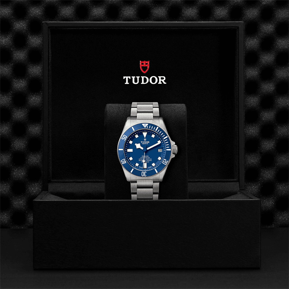 Pelagos 42mm Blue Dial & Ceramic Bezel Men's Titanium Automatic Watch