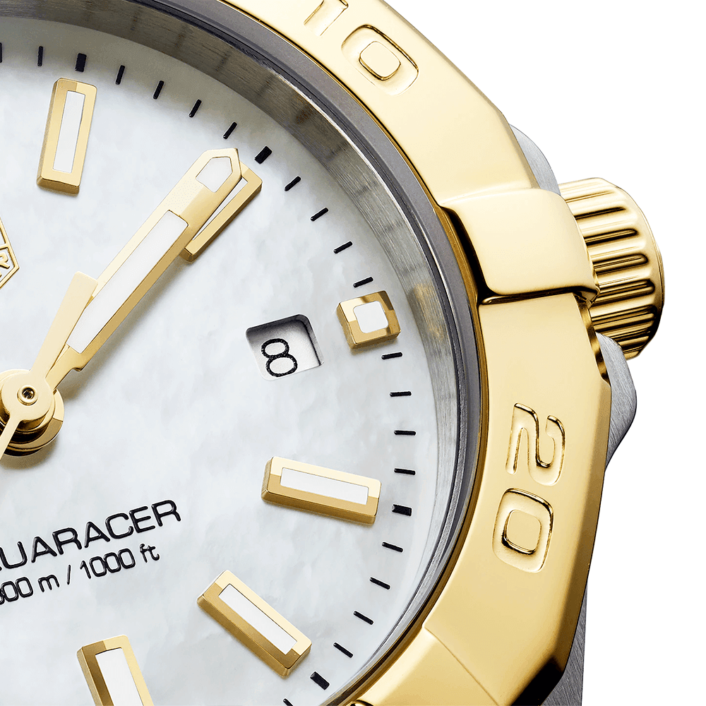 Aquaracer 27mm Steel & 18ct Yellow Gold Ladies Bracelet Watch