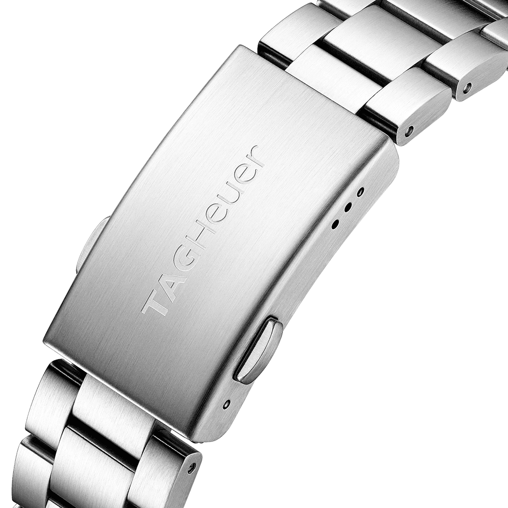 Formula One Alarm Steel Black Dial Men's Bracelet Watch