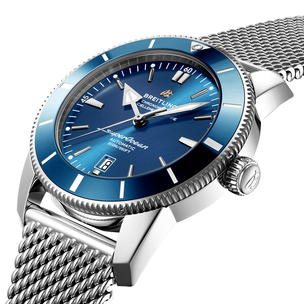 Superocean Heritage II 46mm Blue Dial & Bezel Men's Bracelet Watch
