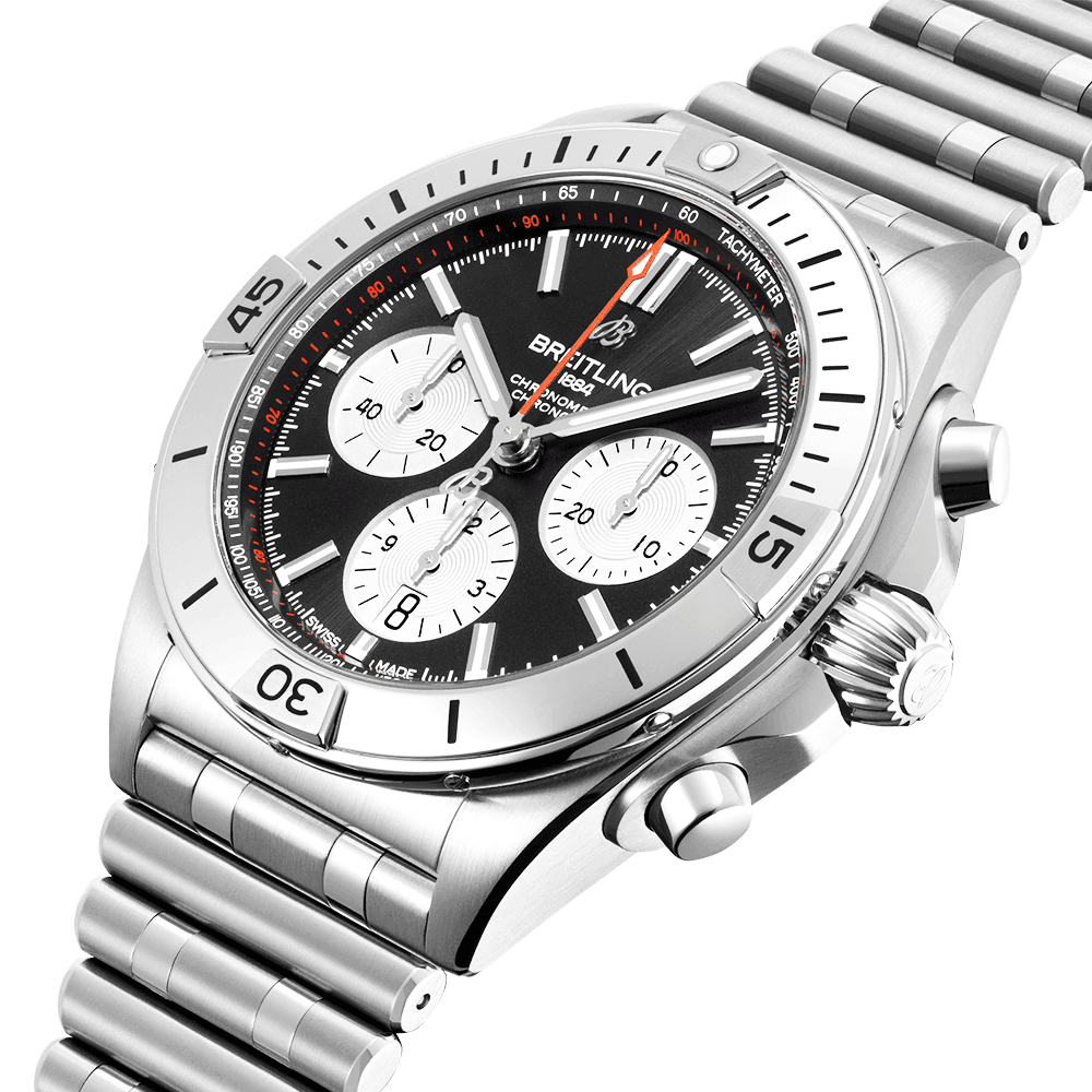 Chronomat B01 42mm Black/Silver Dial Men's Automatic Chronograph Watch