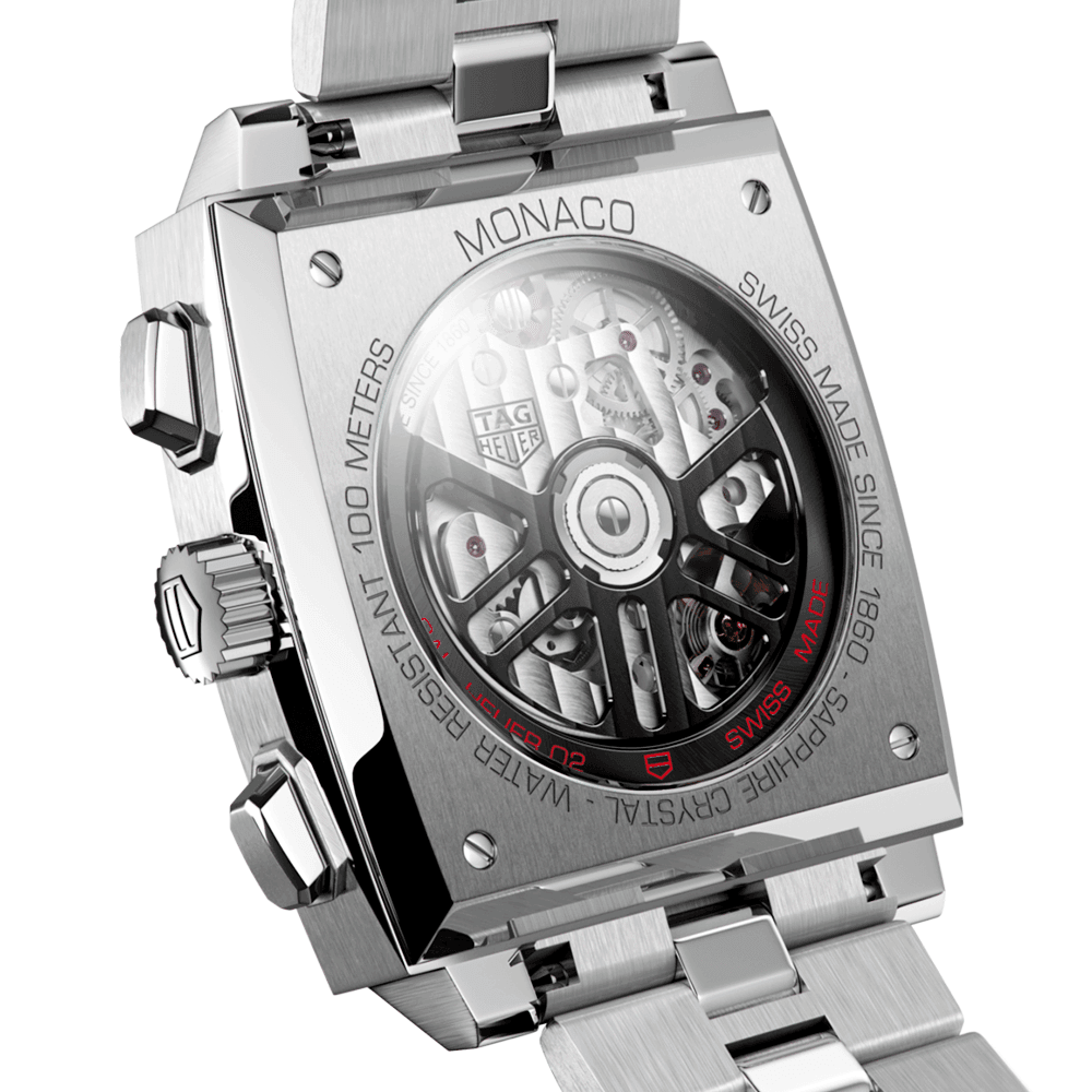 Monaco 39mm Automatic Chronograph Black Dial Men's Bracelet Watch