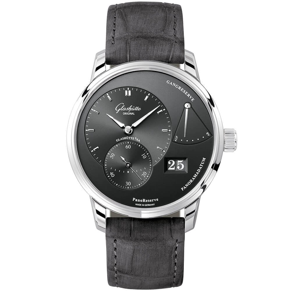 PanoReserve 40mm Steel & Anthracite Dial Manual-Wind Men's Watch