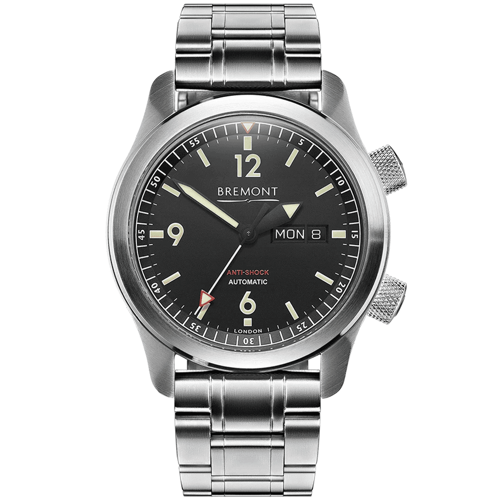 U-2 SS Steel 43mm Automatic Bracelet Watch