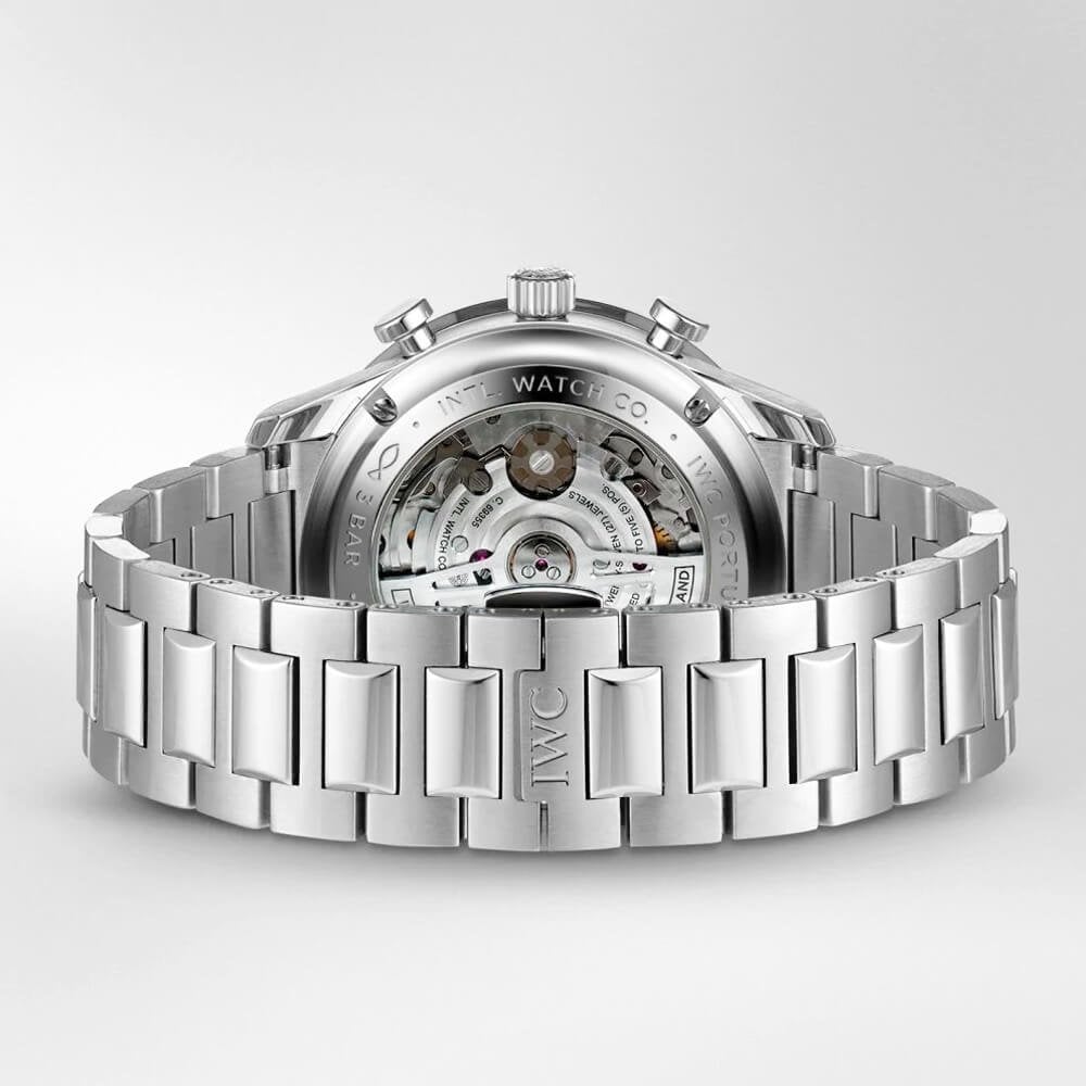 Portugieser 41mm Silver/Blue Dial Men's Chronograph Bracelet Watch