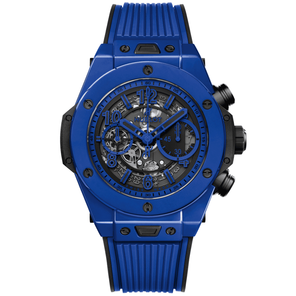 Hublot Big Bang Unico Blue Magic 45mm Strap Watch