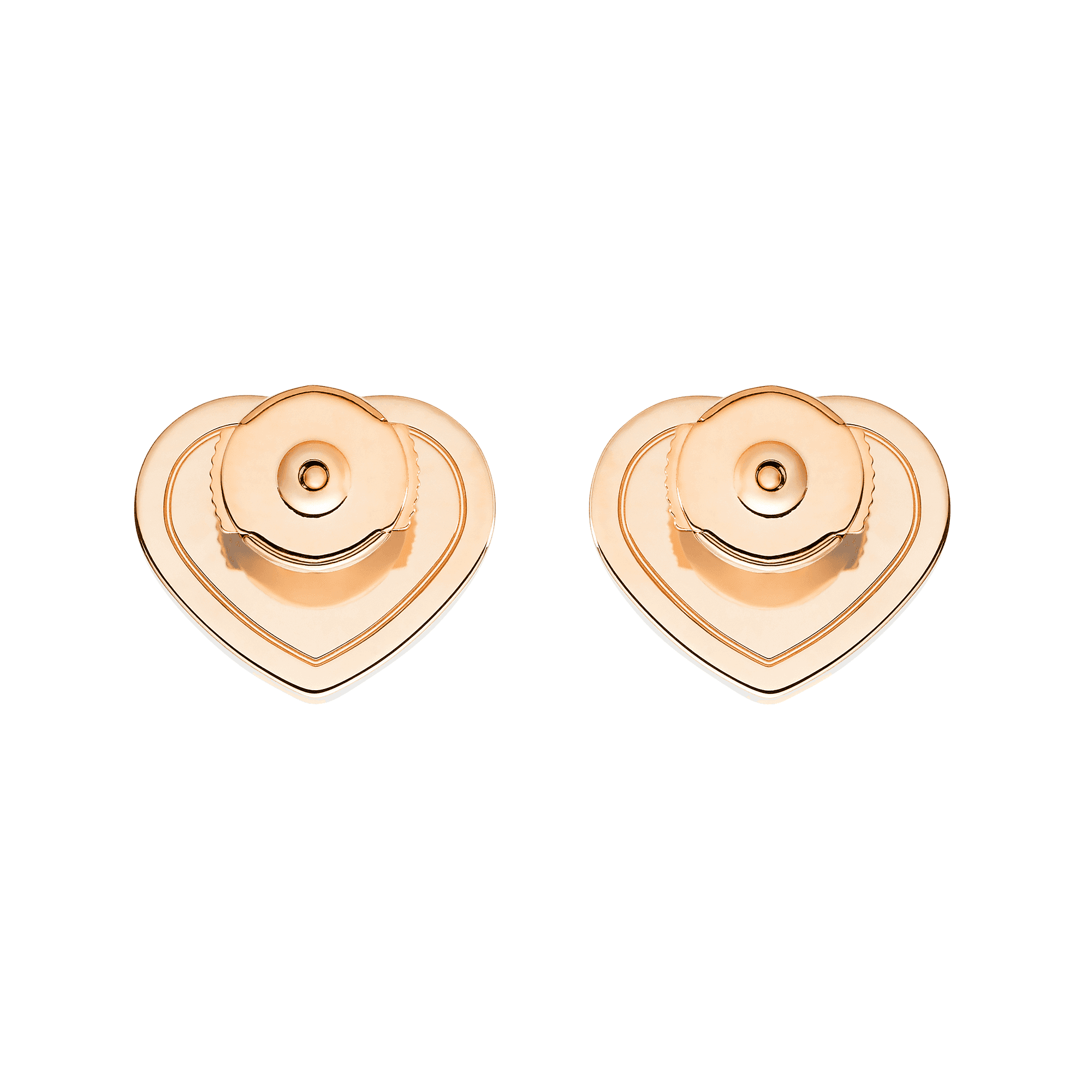 18ct Rose Gold Happy Hearts Mother of Pearl Earrings