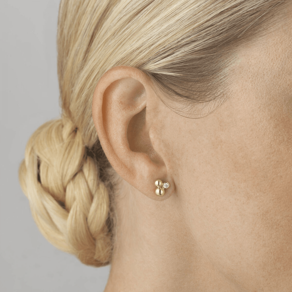 Moonlight Grapes 18ct yellow gold diamond set earrings