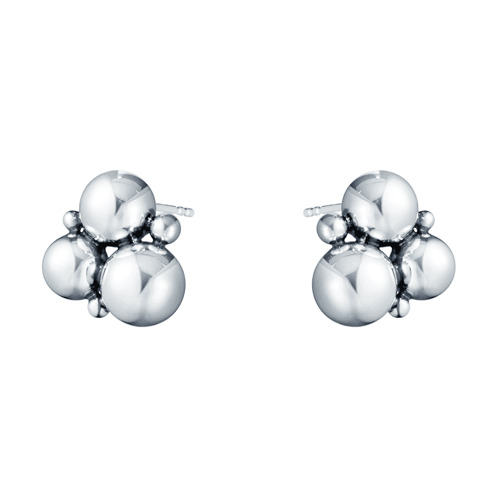 Moonlight Grapes silver stud earrings