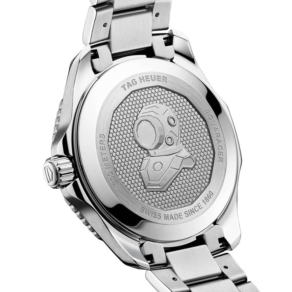 Aquaracer 43mm Silver Dial & Ceramic Bezel Men's Automatic Bracelet Watch