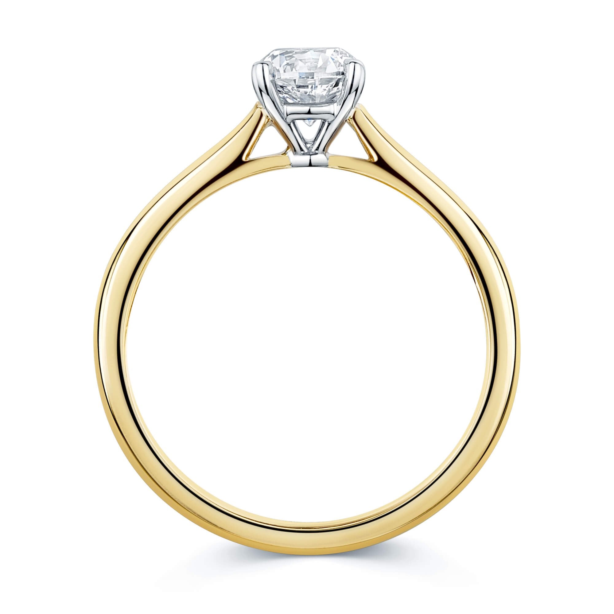 Simply Solitaire Collection 18ct Yellow Gold Diamond Solitaire Engagement Ring GIA Certified 0.70 Carat